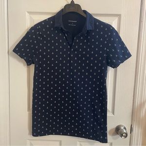 Navy Blue Anchor Shirt Large